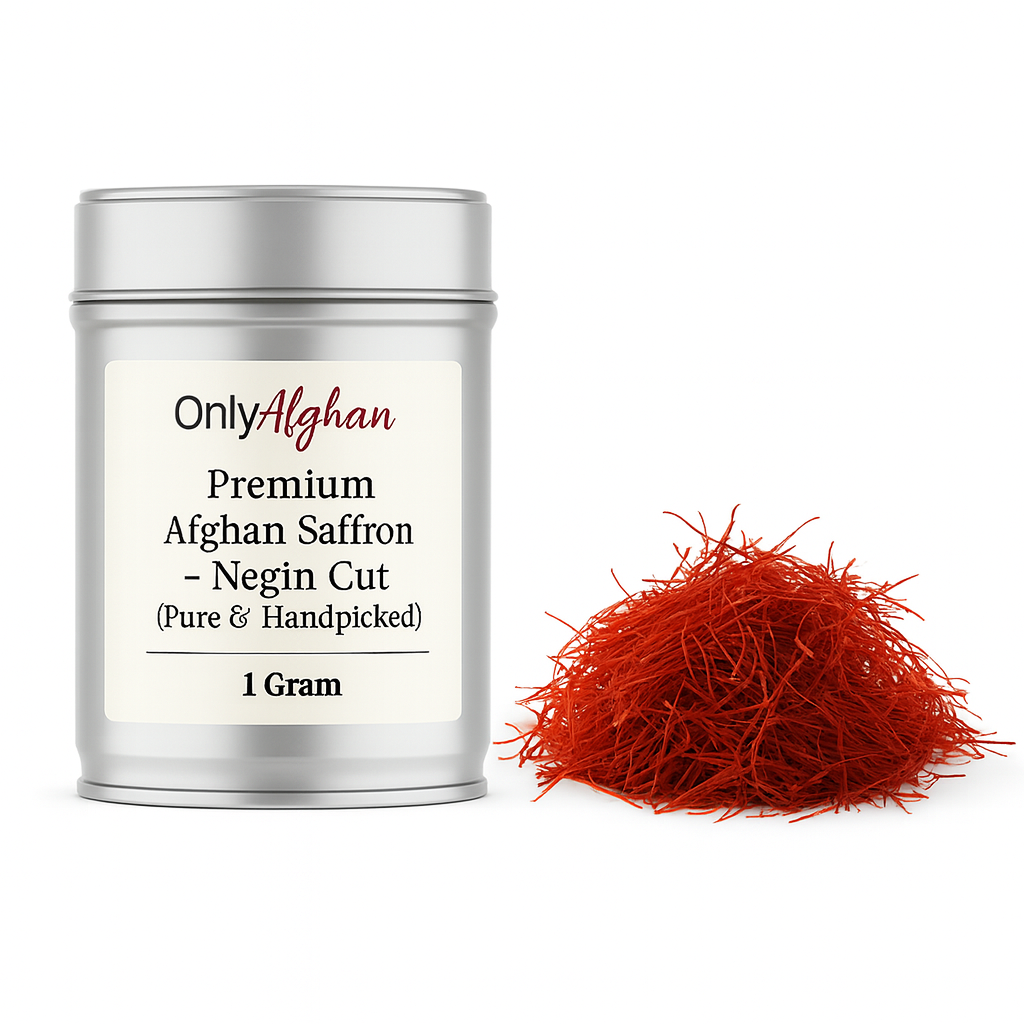 Premium Afghan Saffron – Negin Cut (Pure & Handpicked)